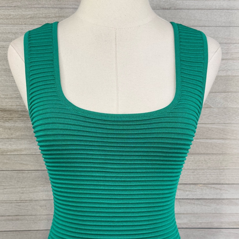 TORN by RONNY KOBO Sexy Ribbed Bodycon Dress Green-XS - Picture 2 of 4